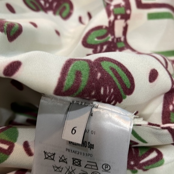 NWT Valentino Short Sleeve Safari Keyhole cutout Top Size 6 - Picture 8 of 12